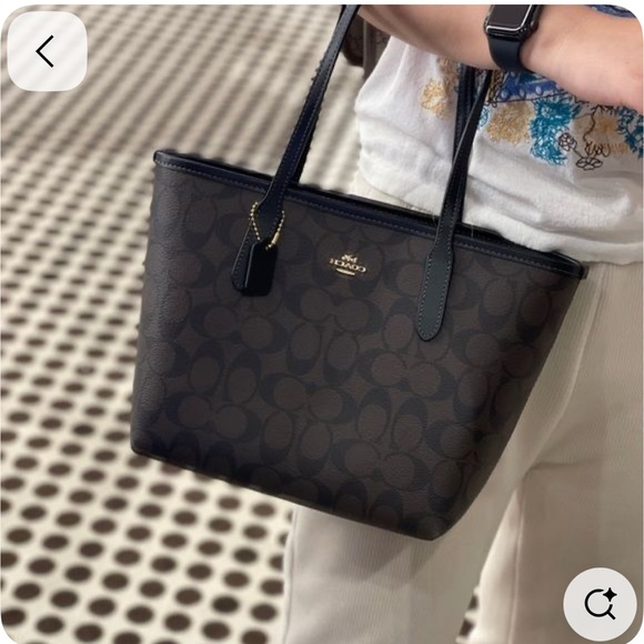 Coach Signature Brown Tote Bag - Picture 9 of 9